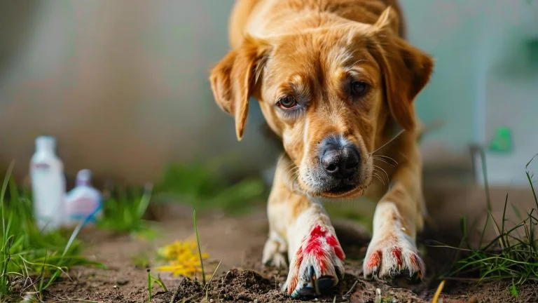 Por que seu cachorro lambe as patas e quando se preocupar
