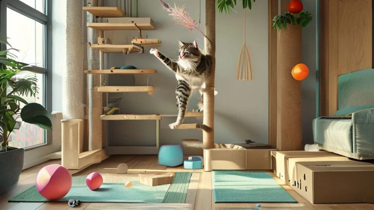 Como Criar uma Rotina de Exercícios Ideal para Gatos em Casa
