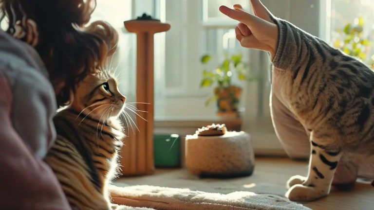 Como ensinar comandos básicos para gatos e melhorar a convivência