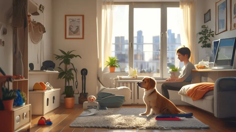 Como adestrar seu cão em apartamentos pequenos com eficiência