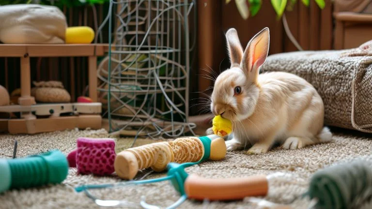 Por que coelhos roem fios e móveis e como evitar esse hábito