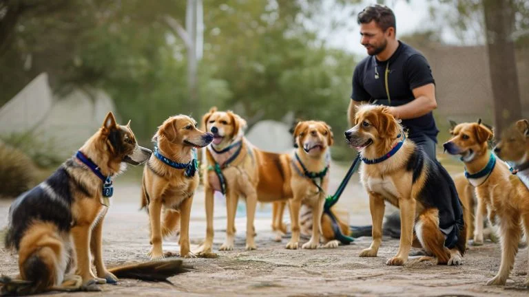 Como controlar a agressividade entre cães durante o treino