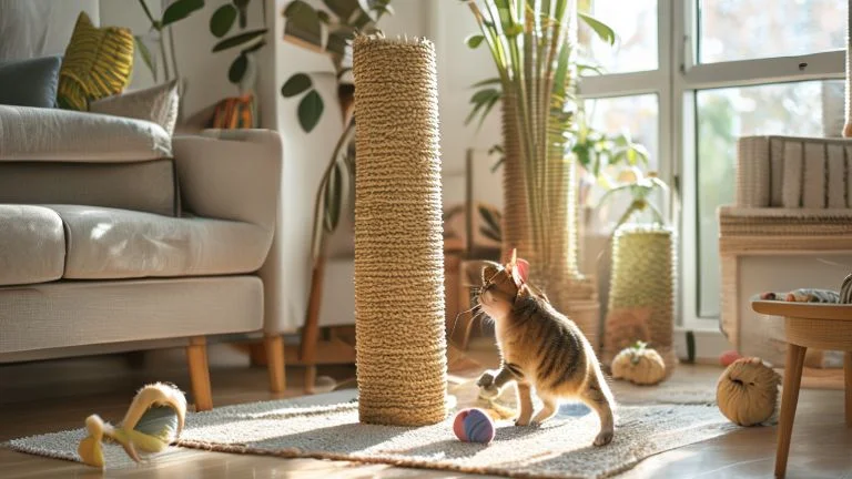 Como ensinar seu gato a usar arranhadores e proteger seus móveis